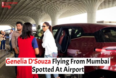 Genelia Deshmukh Spotted at the Mumbai Airport Today