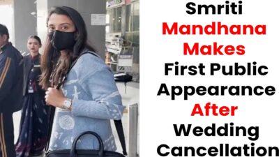 smriti Mandhana spotted at airport