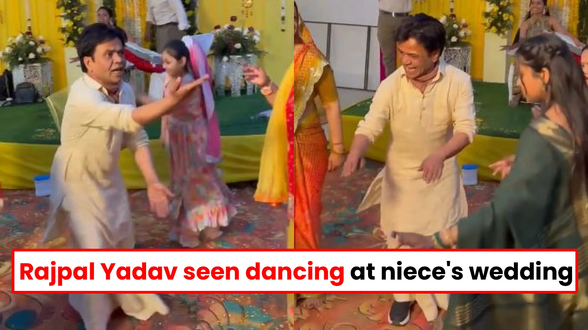 Rajpal Yadav seen dancing