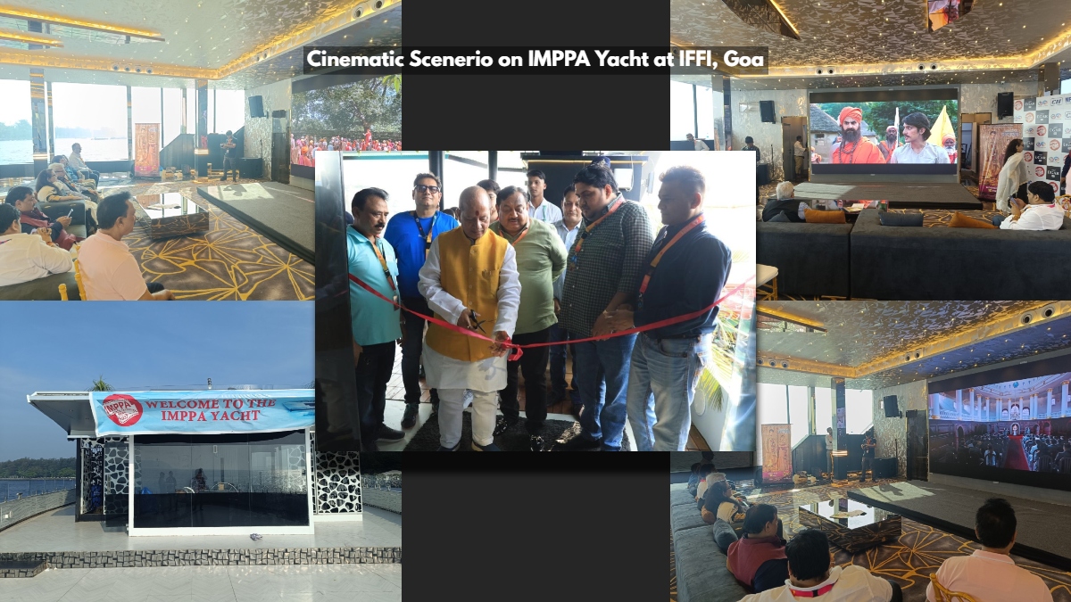 Cinematic Scenerio on IMPPA Yacht at IFFI, Goa