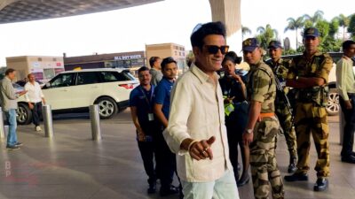 Manoj Bajpayee spotted at Mumbai airport