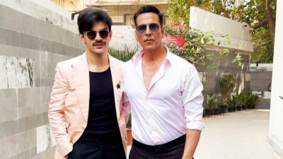 Akshay Kumar and Veer Pahariya Spotted Promoting Their Film SkyForce