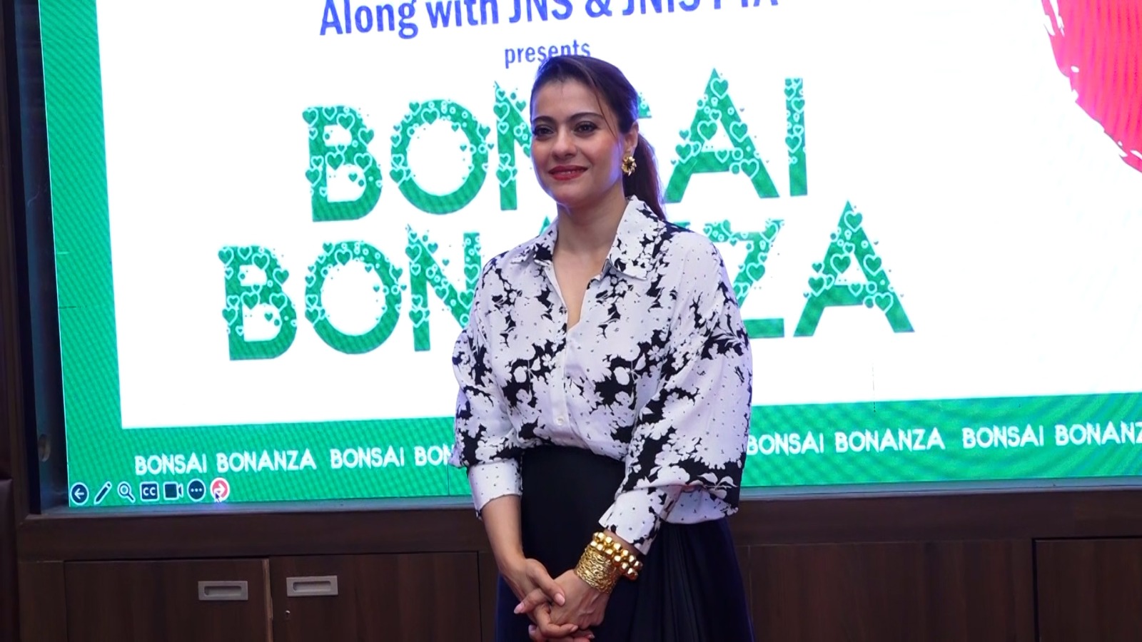 Kajol Devgn At The Inauguration Of Bonsai Bonanza Hosted By Harsha Hinduja