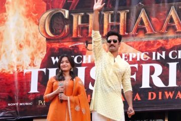 Vicky Kaushal & Rashmika Mandana Visiting Chitra Cinema In Dadar Promoting Chhaava