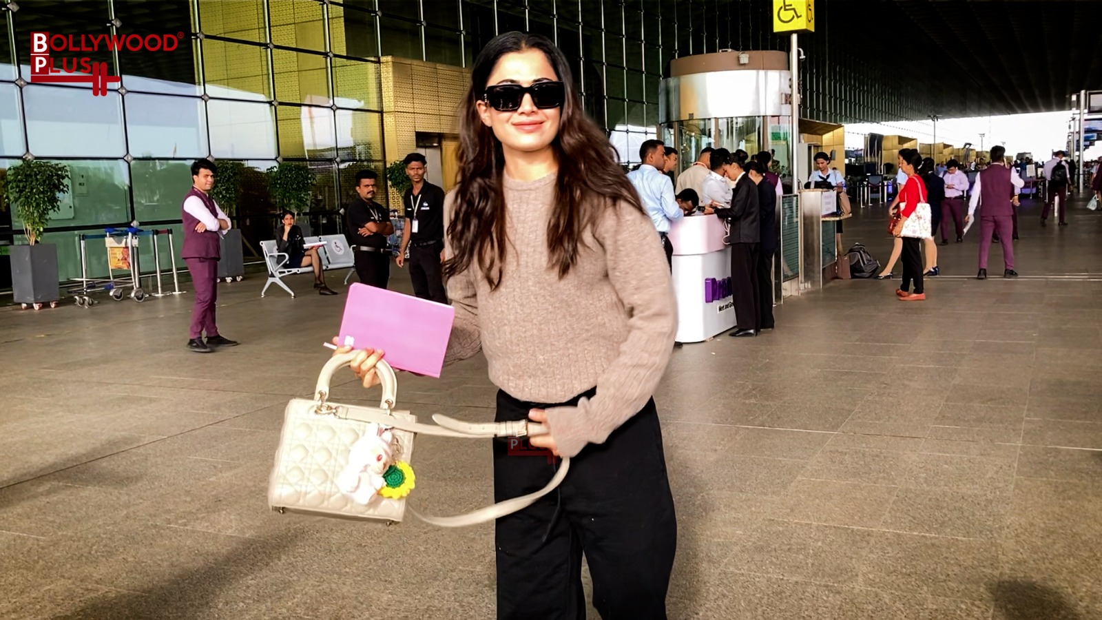 Rashmika Mandanna Flying From Mumbai Spotted At Airport