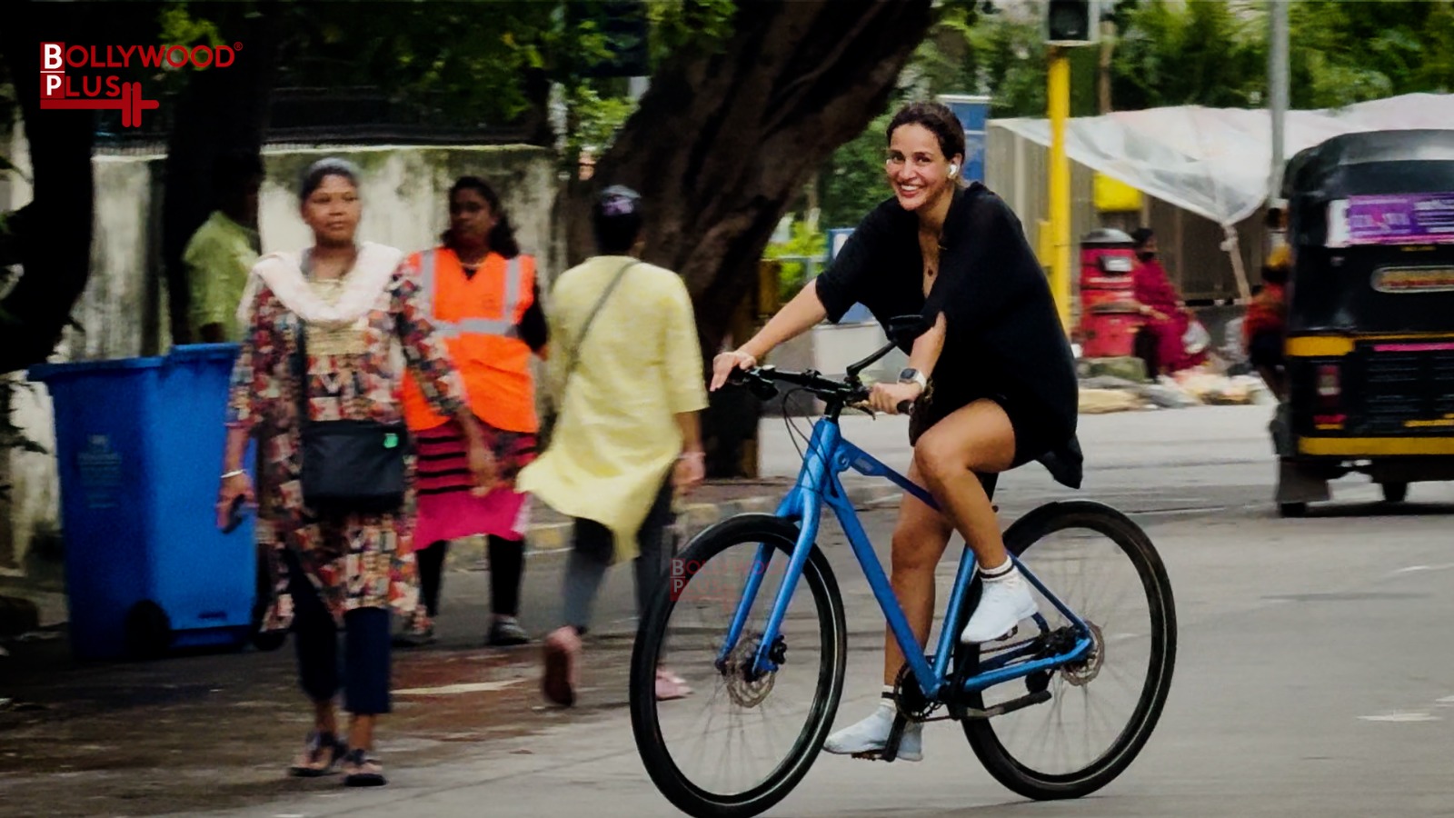 Aaisha Sharma During The Cycling In Morning