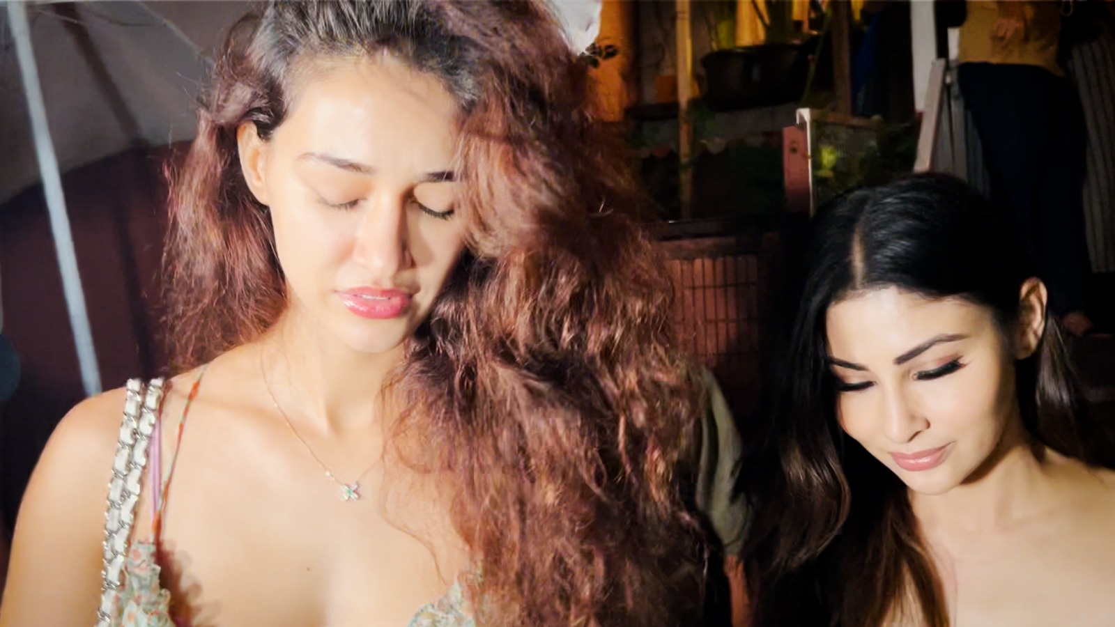 Mouni Roy With Disha Patani Spotted At Restaurant For A Dinner