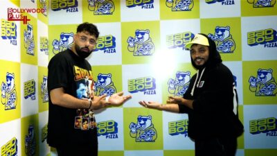 Rapper Badshah & Raftaar At The Launch Of Badboy Pizza