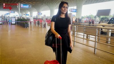 Sanvikaa Aka Rinki Of Panchayat S4 Spotted At Airport