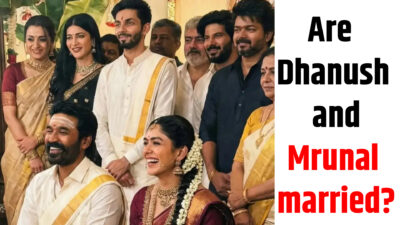 Are Dhanush and Mrunal Thakur married?