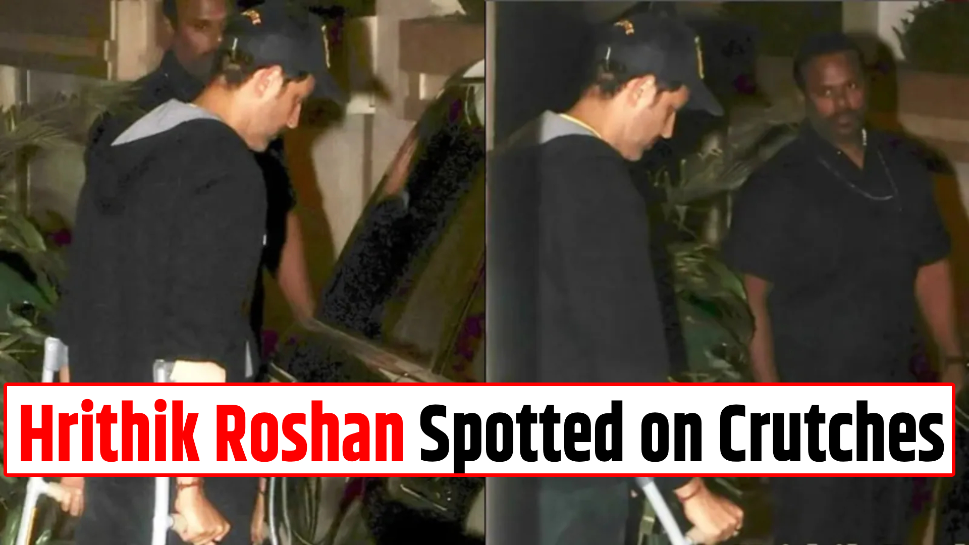 Hrithik Roshan Spotted on Crutches